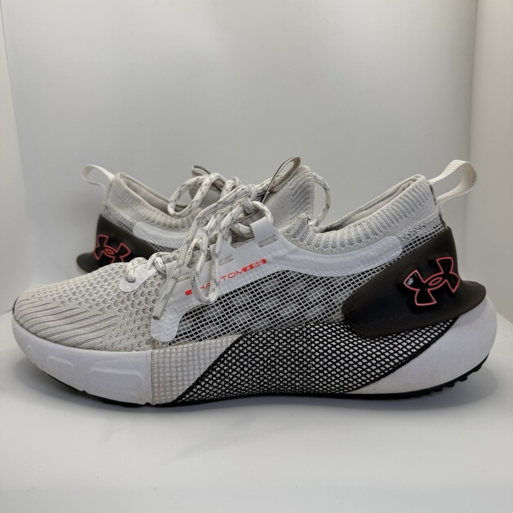 Under Armour HOVR Phantom 3 SE Unisex Size M6.5/W8 White Black Running Shoes